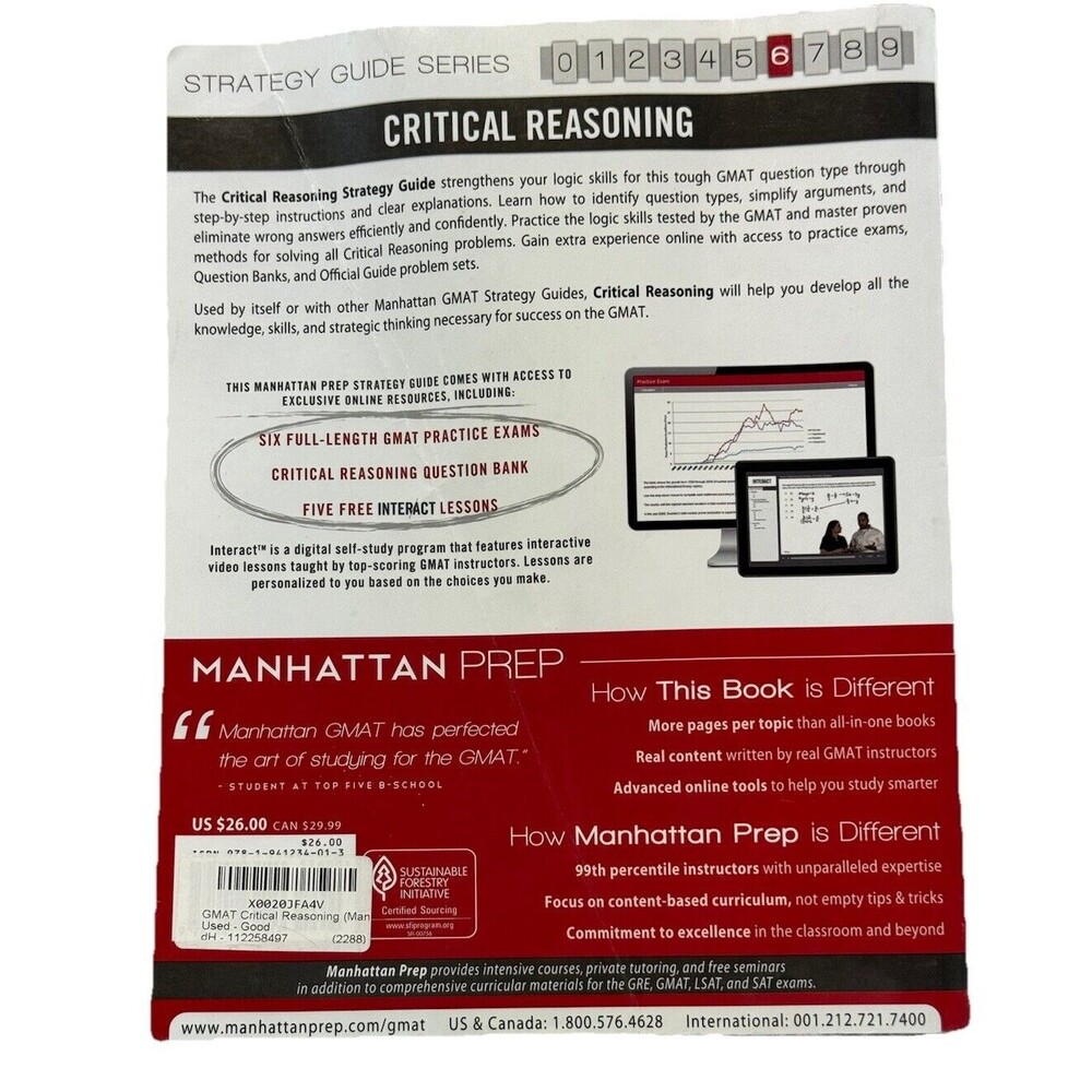 GMAT Critical Reasoning (Manhattan Prep GMAT‎ Strategy Guides) by Manhattan Prep - Picture 2 of 2